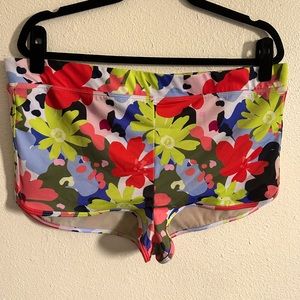 Floral swim short. Multi color swim shorts
